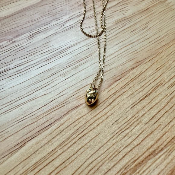 Double Layered Strawberry Pendant Necklace - Picture 7 of 7